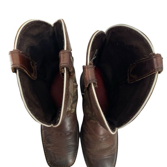 Justin Boots Gypsy Women’s Size 7B Leather Real Tree Camo Square Toe (HF12) - Picture 9 of 10